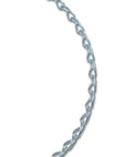 No 16 Zinc Plated Single Jack Chain 20 Ft Electro Galvanized Steel Wire Weldless Light Duty Chain, detail of thin metal links