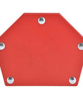 GOTOTOP Mighty 22kg Magnetic Welding Holder And Alloy Steel Multi Angle Clamp, red five-point magnet for welding projects.