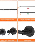 Heavy Duty Metal Pipe Stair Railing And Indoor Handrails Built For Outdoor Steps Featuring Slick Adjustable Corners And A No Sweat Install Across 3 Foot Sections installation steps guide.