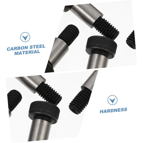 Rustproof Carbon Steel Shoulder Screws For Machinery And Repair Heavy Duty Shoulder Bolts close-up showing material and hardness