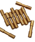 Brass Knife Handle Rivet Fasteners 10 Pack Tactical Lock Rivets For DIY EDC Projects 25mm Length 4mm Shaft 5mm Head