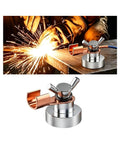 Rock Solid Magnetic Ground Clamp For Car SUV Truck Making Tack Welds And Cuttings, featuring copper conductors and a stable magnet.