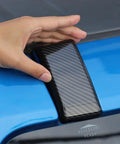 Boss Level Carbon Fiber Front Roof Screw Protector Covers Trim Caps Guard 2 Pc Set No Hassle Install waterproof sleek design