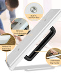 Vinyl Plank Flooring Tapping Block With Big Handle And Groove Design For Easy Install Protects Tongues And Edges From Damage 12 Inch Length Pro Grade Tool For Wood Floor Projects showing features.