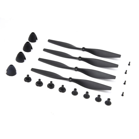 RC Spare Propellers With Savers And Adapters For TR-C385 4-Channel RC Airplane And TR-C285G Carbon Fiber Replacement Propeller Set
