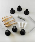 Three Handle Matte Black Tub And Shower Trim Kit For Pfister Faucets Heavy Duty All Metal Construction With Die Cast Zinc And Solid Brass