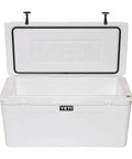 Rugged Rotomolded Outdoor Cooler With Three Inch Insulation And Bear Proof Certification open showing spacious interior and sturdy design