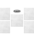 5 Pack Tin Ceiling Tiles 24 by 24 Inches Nail Up Panels Pattern Three Raw Victorian Floral Diamond Design for Ceilings and Kitchens Easy Install Kit with Recycled Tin