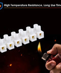 10 Or 20 Pack 12-Position Dual Row Screw Terminal Block Kit For Small Home Projects And Electrical Wiring, Barrier Strip