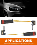 Titgoes brake pad wear sensor with orange wires and black connector for Mercedes-Benz E350 W211/W220 C300/C350 (1 pc)