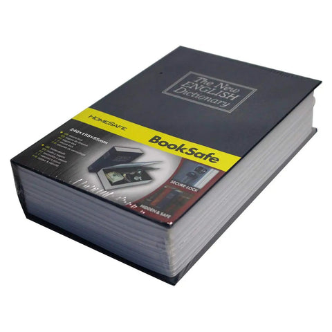 Discreet Diversion Safe Book Box With Key In Blue Dictionary Lookalike Hidden Storage For Money Jewelry Valuables Portable