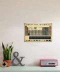 Dope Periodic Table Knowledge Metal Poster Tin Sign for Classroom and Lab Decor Educational Wall Art 12x16 Inches on wall