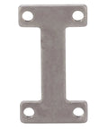 Built Tough 304 Stainless Steel I Shaped Screw Plate With M4 Mounting Holes, 39x22x3mm for robotic clamping setup.