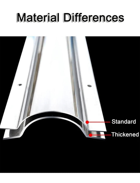 2/4/6 Pack Cord Cover Half Round Channel Cable Tray comparison with thickened metal detail shown against standard