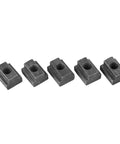 5 Piece Beefy M6 T Slot Nuts Set Black Oxide Carbon Steel Threaded Inserts For Aluminum Profiles, Hammer Head Fasteners For CNC Framing 