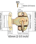 Rock Solid Metal Table Locks, Six Sets Heavy Duty Dining Table Buckles And Training Table Connectors designed for secure setups, measuring 65mm.