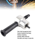 Beefy Dual Head Metal Nibbler Drill Attachment For Precise Sheet Metal Cutting And Machining shown close-up on white background.