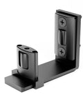 Sliding Barn Door Bottom Floor Guide With Adjustable U Shaped Flat Bottom For Quiet Smooth Operation Wall Mounted Black Finish Dual Sided Concealed Pulleys For Gentle Door Sliding Space Saving Lightweight Design Easy To Install 1 Piece
