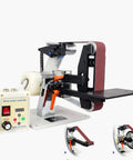 Heavy Duty Electric Belt Sander With Variable Speed Brushless Motor For Precision Knife Sharpening And 915X50MM Belt Size view of sander with servo controller and sanding belt.