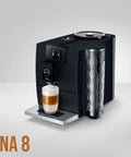 Straight Fire Automatic Espresso Coffee Maker Bundle With A Clean Matte Black Frame Smooth Operator Bean To Cup Brewing featuring ENA 8.