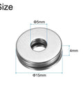 Needle Roller Thrust Bearings With Washers Set 5Mm Bore 15Mm Outside Diameter 4Mm Total Thickness includes 8 bearings and 16 washers