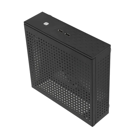 Compact Mini ITX HTPC Case Aluminum Alloy DIY Desktop Chassis With Slick Heat Dissipation for Enthusiasts, side view