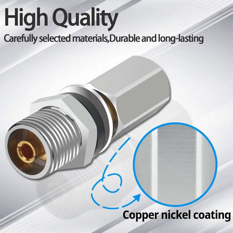 Heavy Duty SO239 CB Radio Antenna Stud Adapter For 3/8-24 Threads Mount with copper nickel coating and durable design