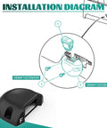 Club Car Precedent Forward Reverse Switch And Housing Kit For Precedent Onward Tempo Electric Golf Carts OEM 101856002 102508401 Plug And Play Easy Install Replacement Part Premium Quality Durable Build installation diagram with labeled components.