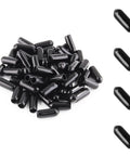 60 Pieces 4.5mm Screw Thread Protectors Rubber End Caps For Round Tubes Black Vinyl Tube Caps 15mm Length Inner Diameter 4.5mm