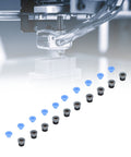 10 Piece Pneumatic Valve Connector Heads For Extruder 3D Printer Accessories PTFE ECAS04 shown with a 3D printer