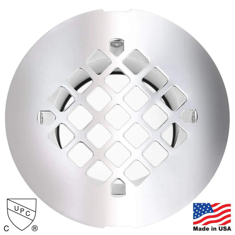 Pro Grade New Construction Shower Drain Top Install 2 Inch PVC And ABS UPC Approved 10 Year Warranty Made In USA