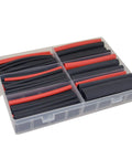 130 Pcs Dual Wall Adhesive Heat Shrink Tubing Kit With 6 Sizes 1/2 3/8 1/4 3/16 1/8 3/32 Inch Marine Wire Sleeve Tube Assortment with Case