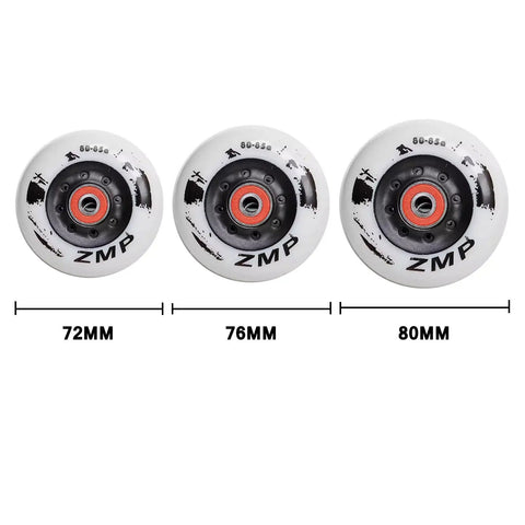 4 Pack Indoor Outdoor Inline Skate Wheels With Bearings For Replacement Wheels 72mm 76mm 80mm 85A Hardness