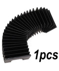 Heavy Duty CNC Machine Dust Cover Guard for HGR20 Linear Guides, Flexible Bellows Cloth, stretchable black fabric, 1 piece