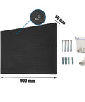 Wall Tool Panel Organizer With 22 Hooks And 3 Brackets, 900x400mm Anthracite, shown with mounting hardware included.