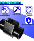 Ridiculously Solid Aluminum Water Temp Joint Pipe With Clamps, 38Mm Radiator Hose Adapter Fitting, showcases premium features and materials.