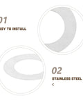 Stainless Steel 100Pcs Thin Spindle Shims Flat Washers 8x14x0.1Mm Door Knob Spacer Repair Kit For DIY Friendly Home Renovation And Furniture Maintenance Low Noise And Easy Install, stainless steel shim detail