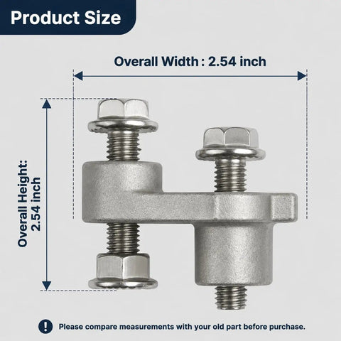 Dimensions of Exhaust Manifold Repair Clamp 926-610 Fit For Cadillac Chevy GMC Vehicles, Heavy Duty Replacement Part, Easy Install.