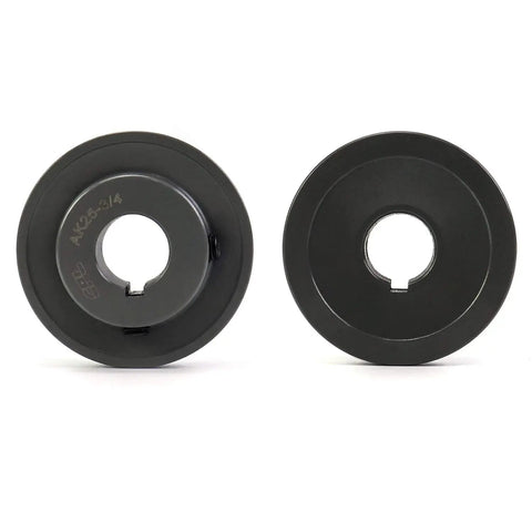 Single Groove Web Sheave 2.55 Inch OD Three Quarters Inch Bore V Belt Pulley For V Belt 3L 4L A AX Cast Iron Fixed Bore Drive Pulley AK2534 Durable Anti Corrosion Construction Industrial Grade