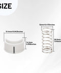 Cooler Lid Push Button Repair Kit With Springs Set 4 Pack Replacement Buttons And Springs showing size dimensions