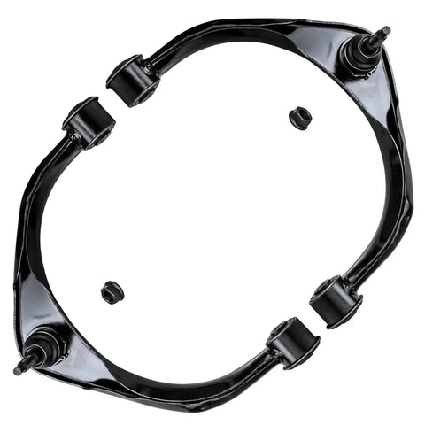 Front End Suspension Kit For 2013 2018 Ram 1500 And 2019 2020 Ram 1500 Classic 5 Lug Wheels, Fits 4WD And RWD With Air Suspension, Includes 2 Upper Control Arms With Ball Joints And 4 Tie Rod End Links. black steel upper control arms with ball joints