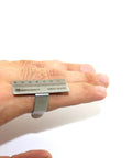 Finger Ring Endo Gauge For Dental Instrument Measurement Millimeter Scale on hand showing clear readout