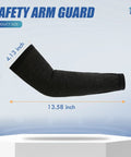 Heavy Duty Cut Resistant Arm Sleeves, Anti Puncture High Risk Guard For Thin Skin, Advanced Weave Featuring Seamless Stitching, Black one size, 4.13 x 13.58 inch.