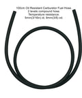 Generator Fuel Line Kit 3/16 Inch ID, 3/8 Inch OD, 39 Inch Long With 20 Clamps, shown coiled with labeled dimensions