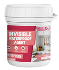 Crystal Clear Waterproof Sealant, Invisible Leak Fixes That Stand Their Ground, Heat And Cold Resistant Formula, 500 Gram Tube With Handy Brush For Roof Walls And Bathroom Patching in a clear jar.