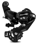 Rear Derailleur TY300 Direct Mount for mountain bikes, 6/7-speed upgrade, durable steel construction, black finish, close-up view