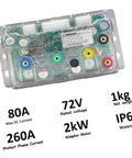 Built Different Bluetooth E Bike Motor Controller For Electric Motorcycle With One Point Two Five Gearbox And Heavy Duty Electrical Protections For Zero Hassle Cruising, showing circuit board detail and specifications.