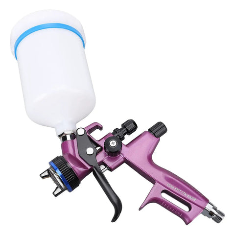 Pro Grade Hvlp Paint Sprayer Aluminum with 1 3Mm Nozzle and 600Ml Cup adjustable pattern for smooth coating on furniture and cabinets.