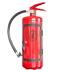 Disguised As A Realistic Fire Extinguisher Mini Bar with steel shell and key lock for hidden alcohol storage.