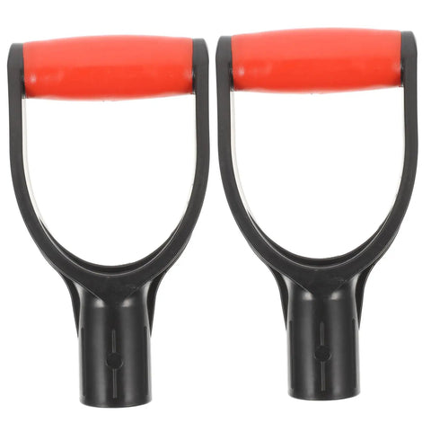 Two Pack Plastic D Shaped Shovel Handles Replacement Grip For Garden Shovels Beefed Up Comfort Ergonomic D Handle